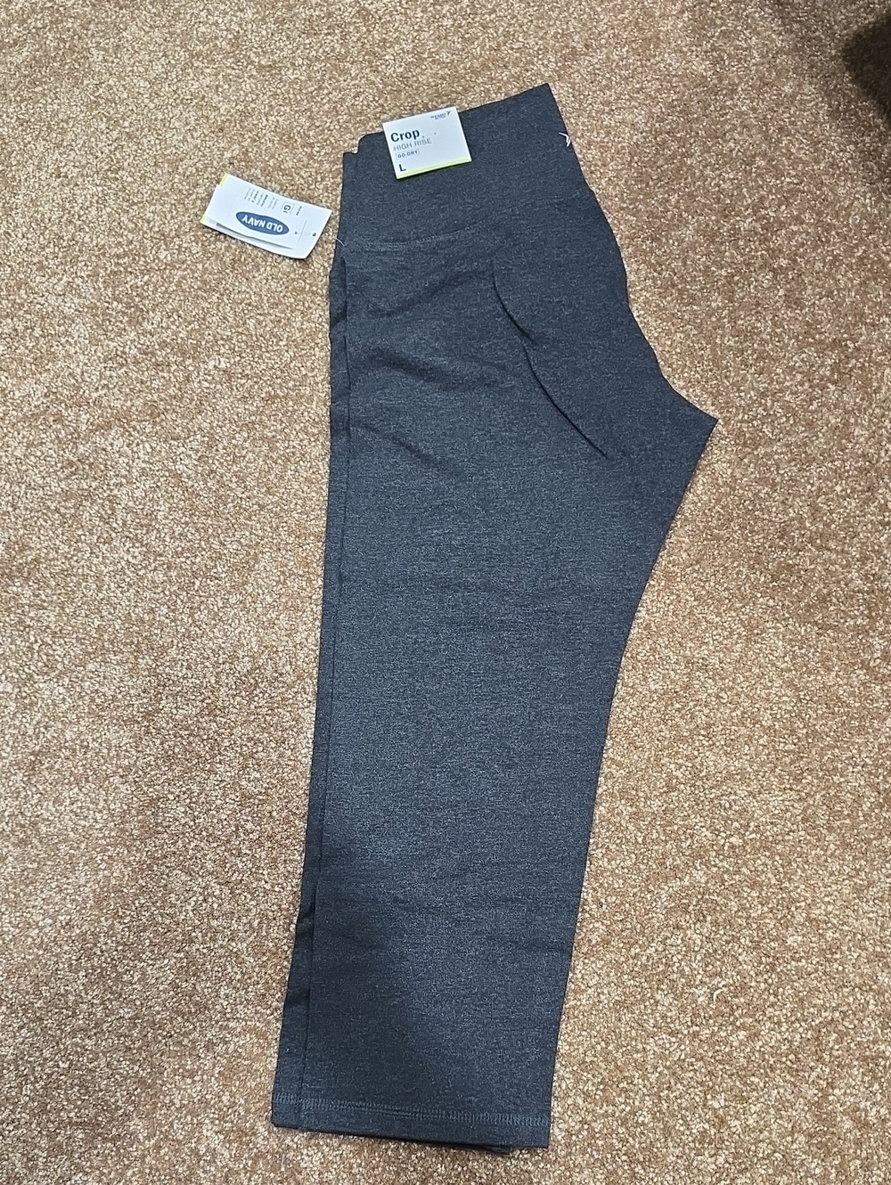 Old Navy Dark Gray Cropped Ponte Pants